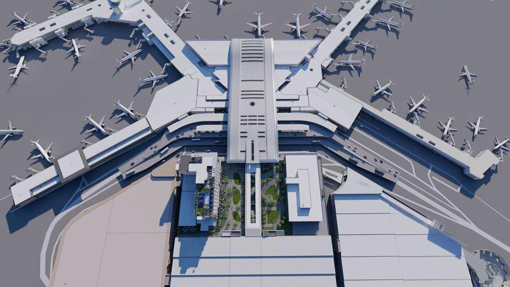 Hilton Bna Nashville Airport Terminal Exterior foto
