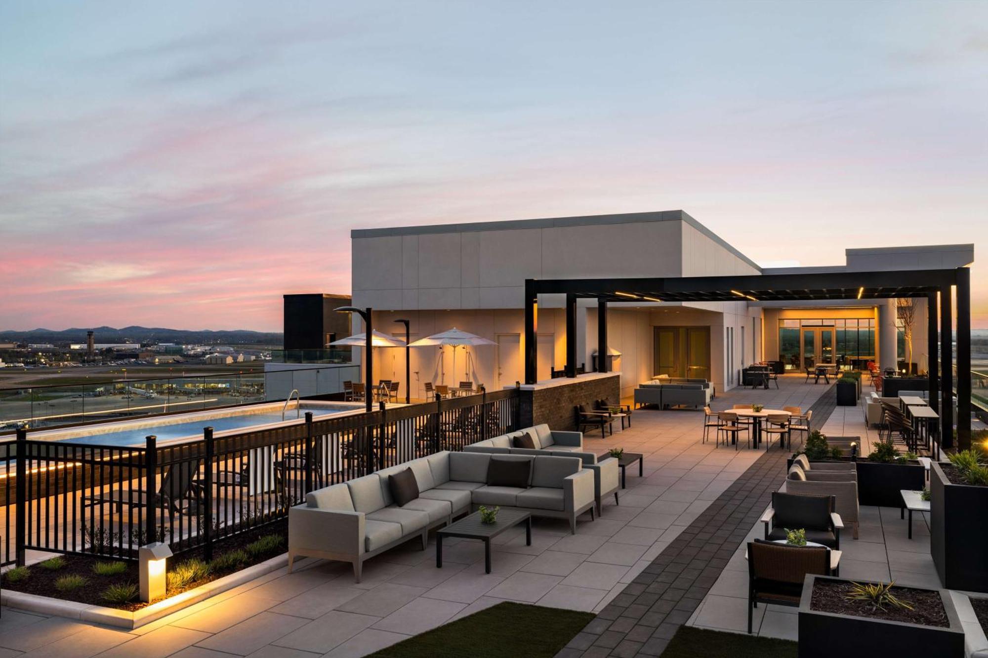 Hilton Bna Nashville Airport Terminal Exterior foto